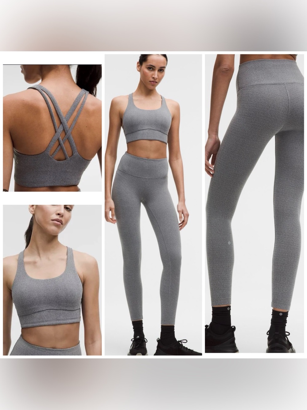 NWT Lululemon SET Wunder Train High-Rise Legging 25”/Evolve Energy Bra Size 6/M